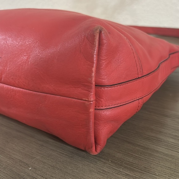 Coach Legacy Leather Rory NS Satchel Red 19892 - Picture 8 of 12